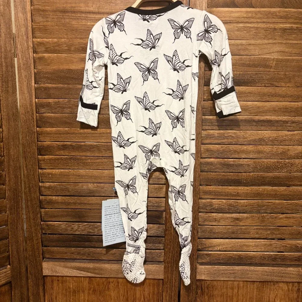 Kickee Pants Kids Long Sleeve Snap Footie Pajama Swallowtail